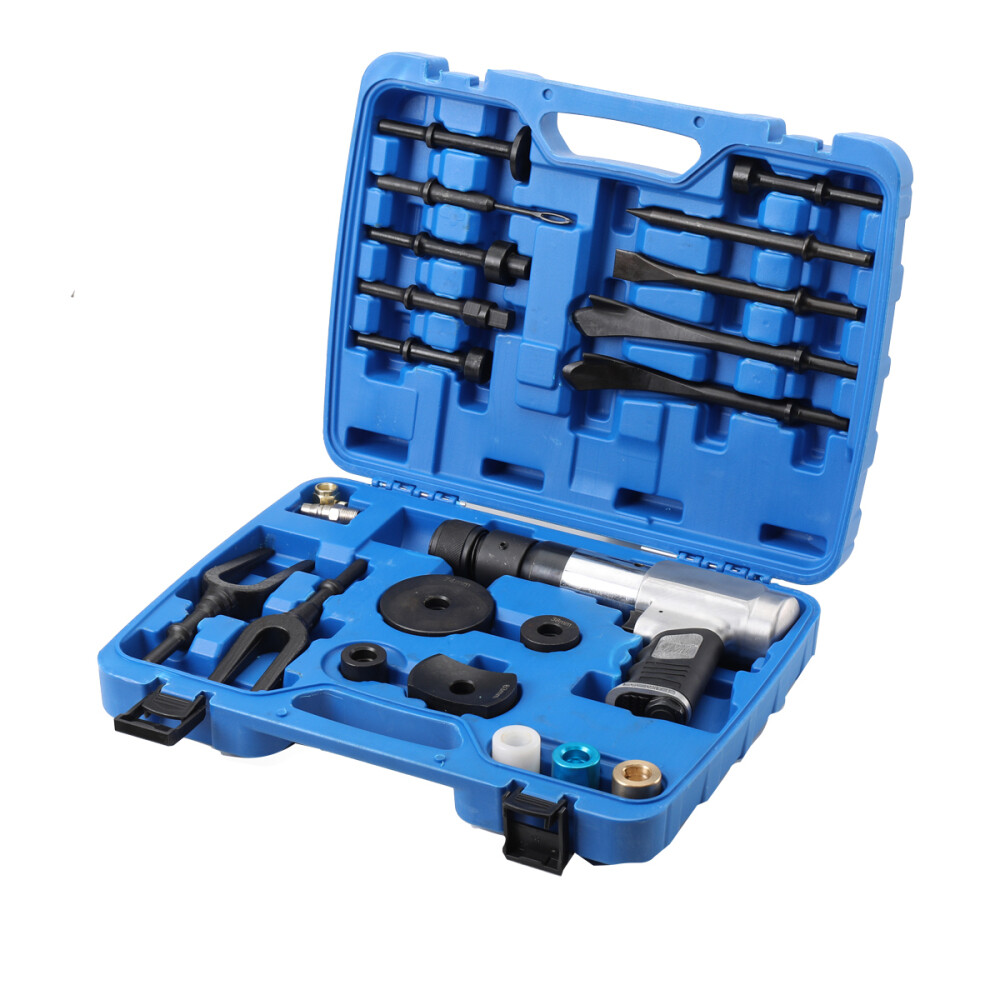 Multi-functional Air Hammer Tool Set With Case Pneumatic Hammer Piece Chisel Kit