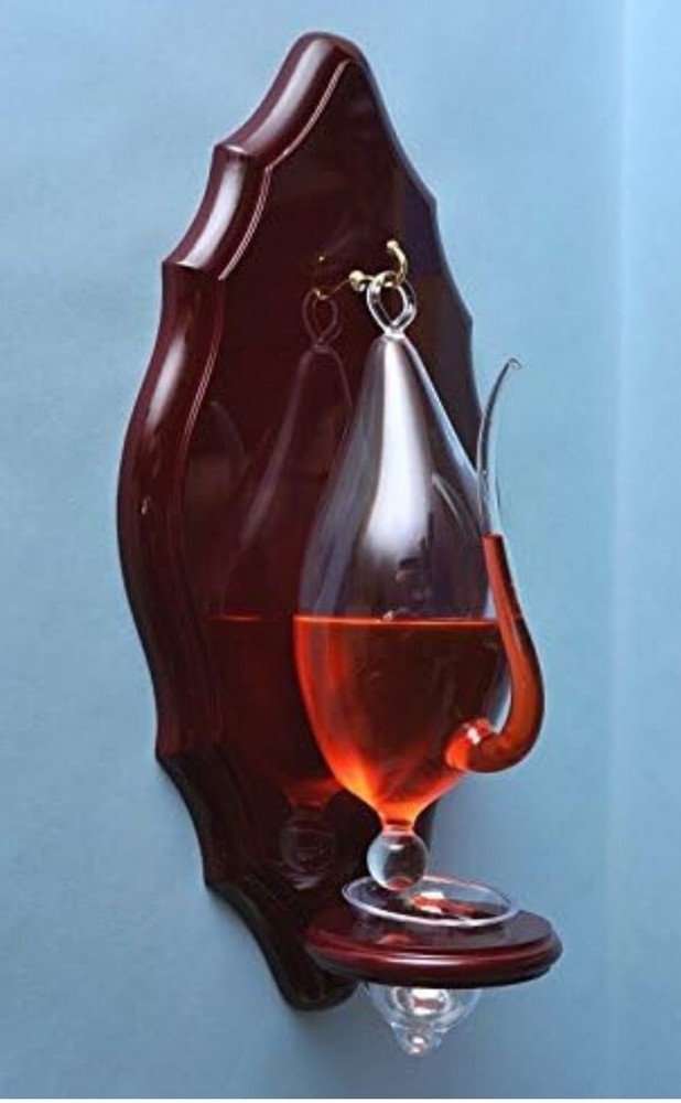Barometer with Plaque High Gloss Cherry Wood