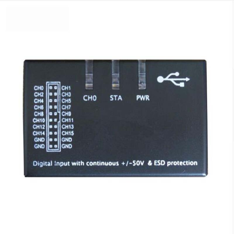 Mini 16 Logic Analyzer USB 100M Max Sample Rate 16CH Support 1.2.10 Software
