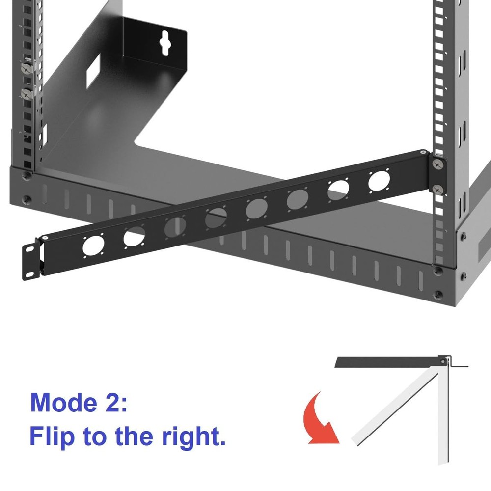 1U Hinged Rack Panel 8D XLR HDMI Audio Rack Mount Panel for 19 inches Rack Mo...