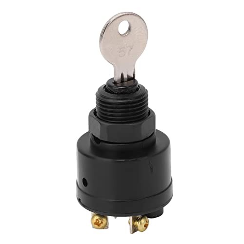 Boat Ignition Switch,393301 6 Screw 3 Positon Ignition Starter Switch with 2