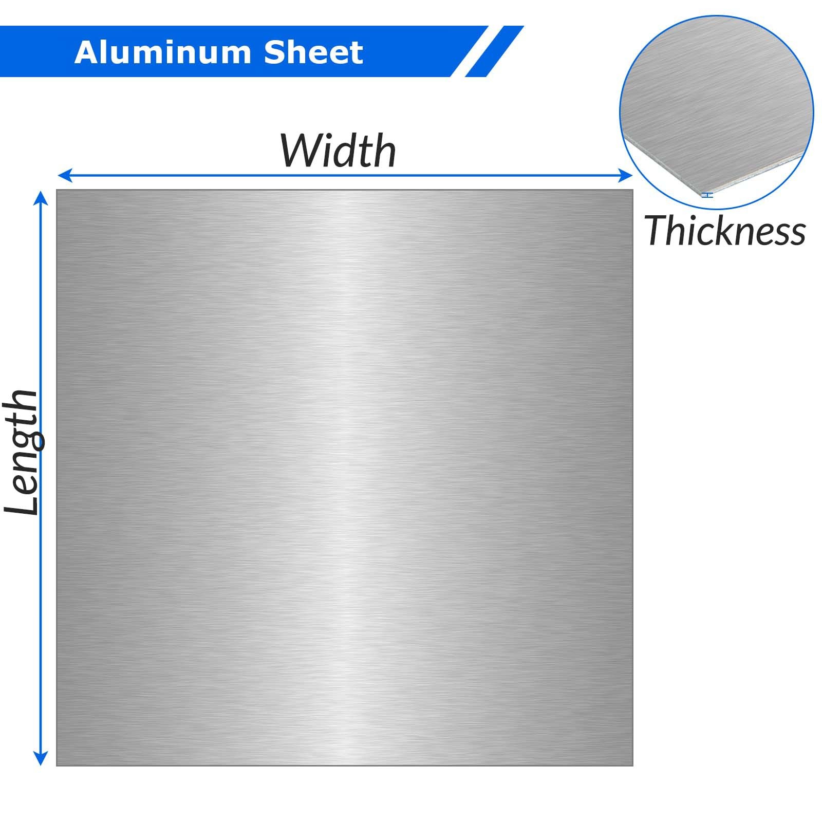 Aluminium Sheet Plate 0.3mm – 6mm thickness multiple sizes grade 6082T6 1060