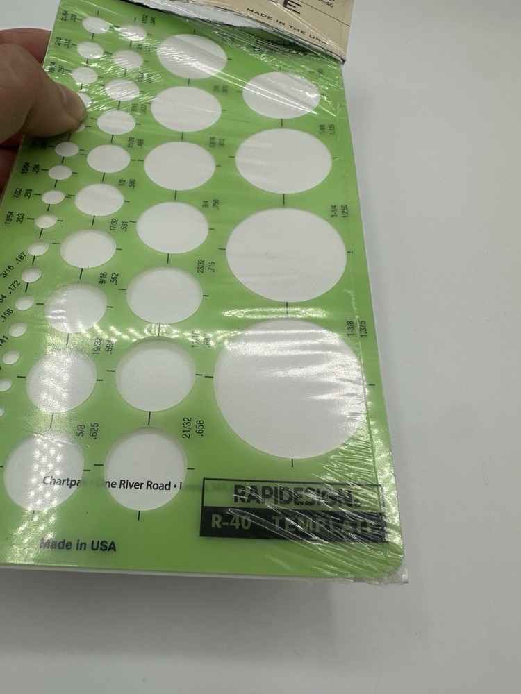 RapiDesign Circle Template No. 40 Engineering Drawing Drafting