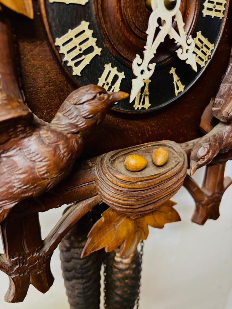 EXCEPTIONAL, LARGE,ANTIQUE, BLACK FOREST CUCKOO CLOCK