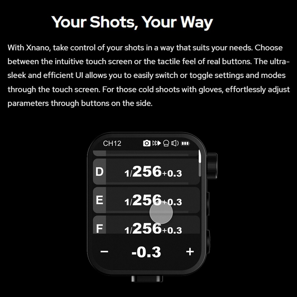 Godox X3 2.4G Wireless Flash Trigger TTL HSS OLED Touch Screen Transmitter NEW