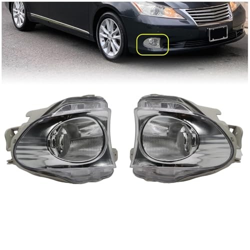 Fog Lights Assembly Compatible with ES350 2010 2011 2012 Pair Left & Right