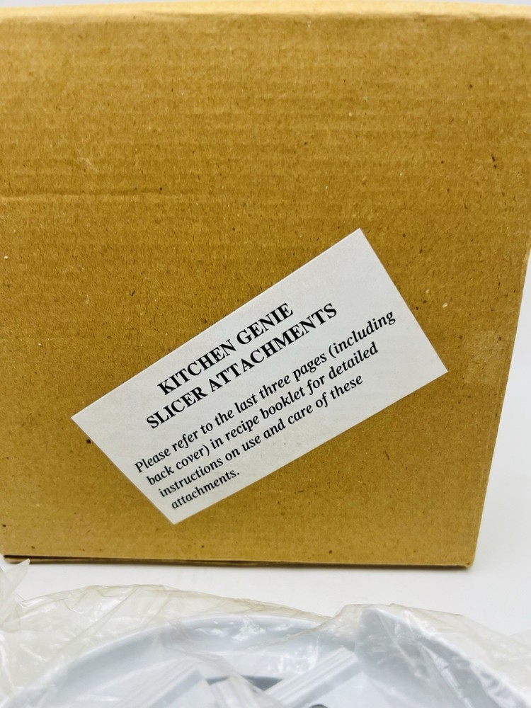 NEW Kitchen Genie Slicer Attachments ONLY