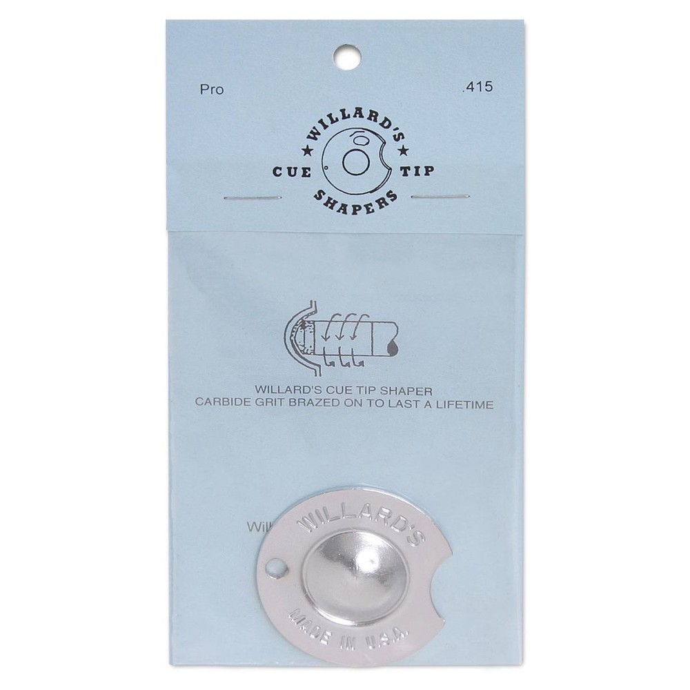 Willard Cue Tip Shaper - Pros Nickel Radius