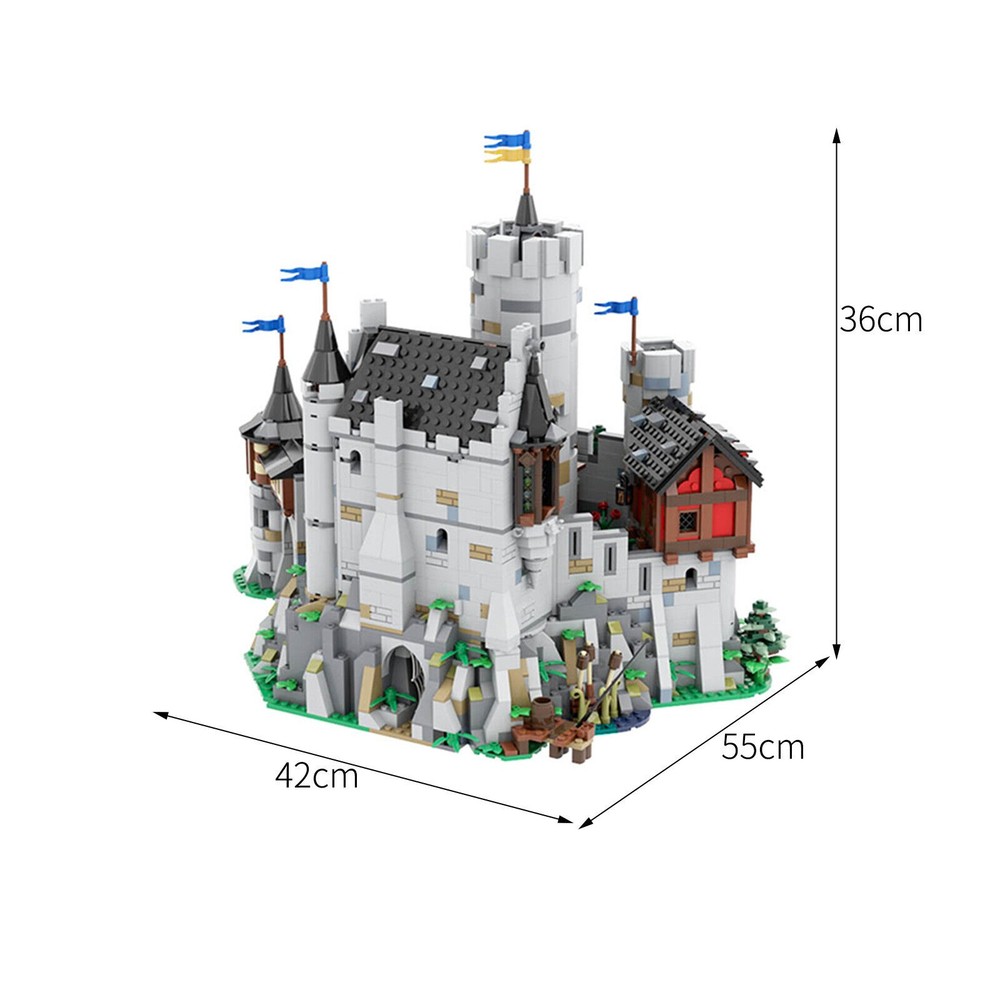 Lowenstein Castle Modular Building Bricks MOC Expansion Set DIY Toy Model