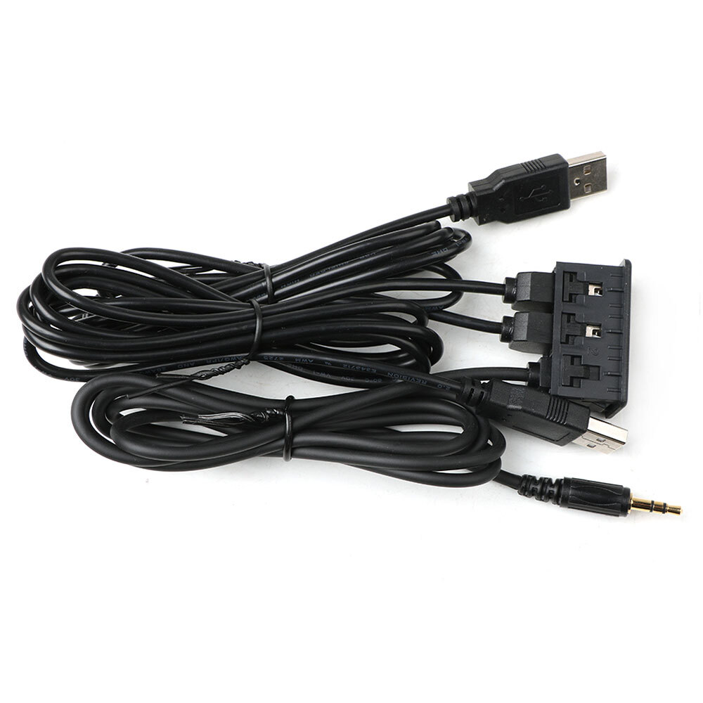 Car Dash Flush Mount AUX USB Port 1.5M Panel Dual USB Extension Cable Adapter **