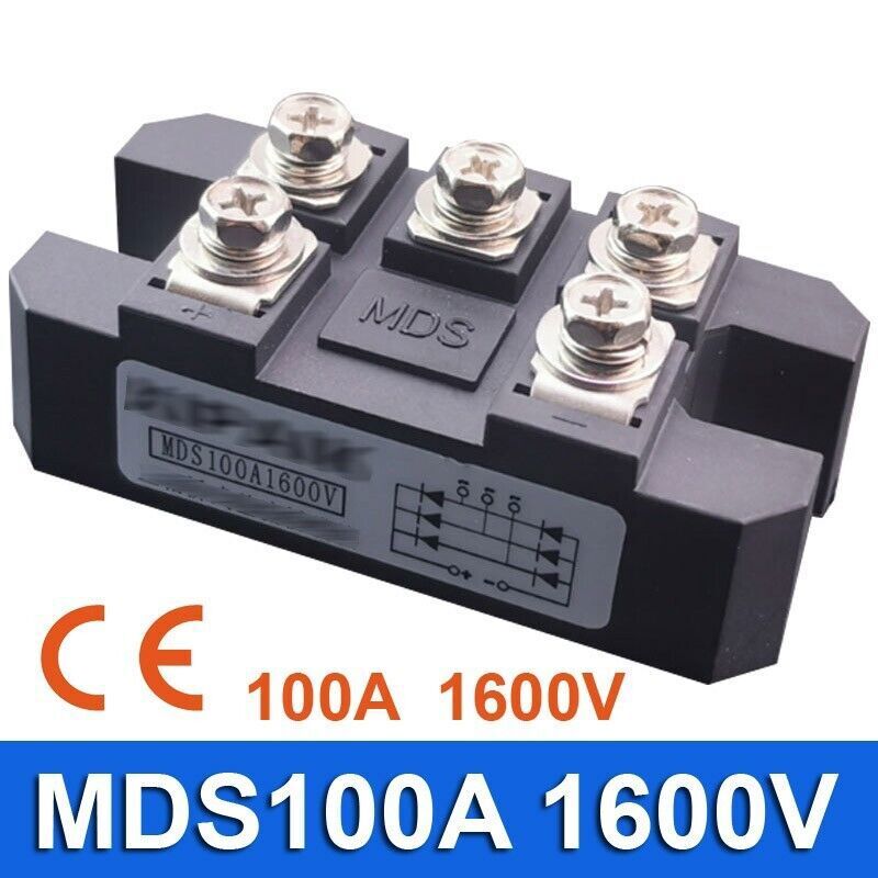 MDS100A 3-Phase Diode Bridge Rectifier 100A Amp 1600V CE Certification