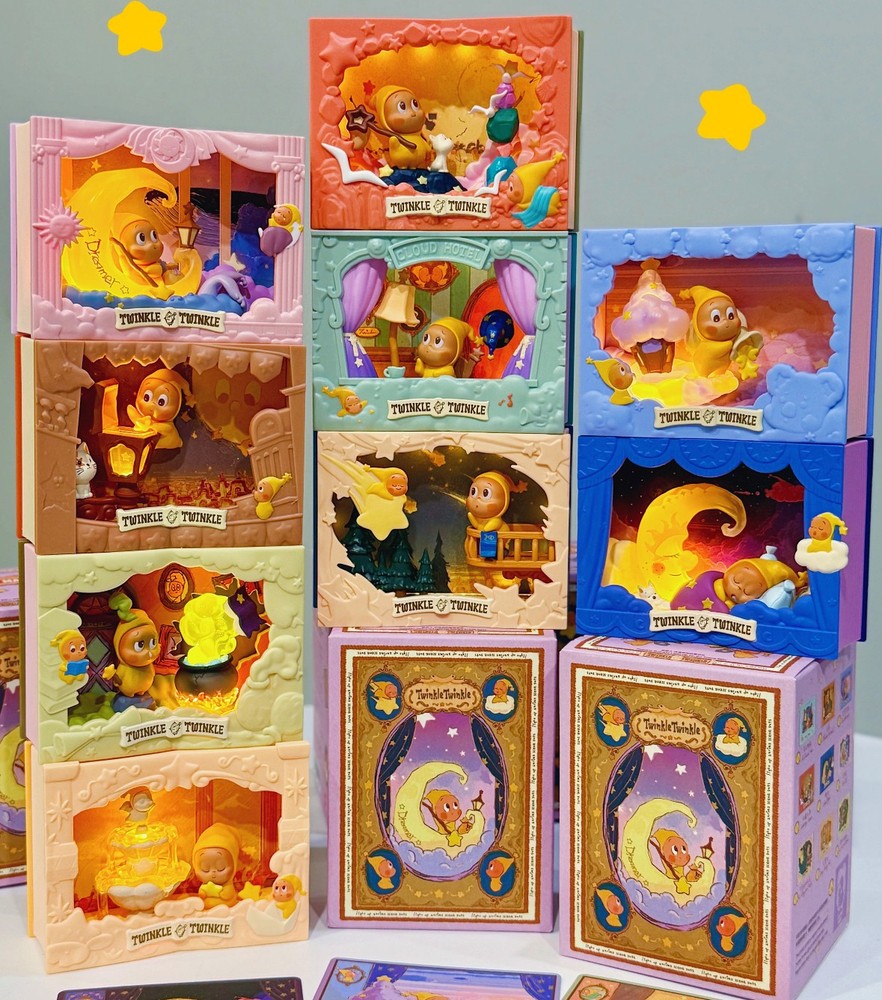 Twinkle Twinkle Light Up Series Scene Figures Blind Box Set of 9pcs Sealed