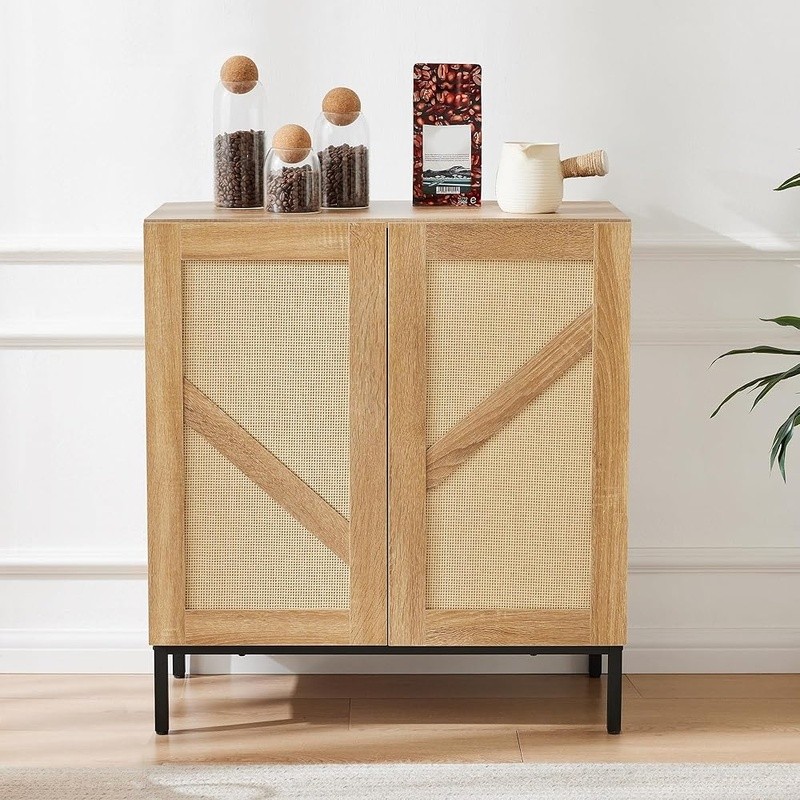 Multi-Purpose Buffet Cabinet Adjustable Shelves Storage Sideboard Kitchen Office