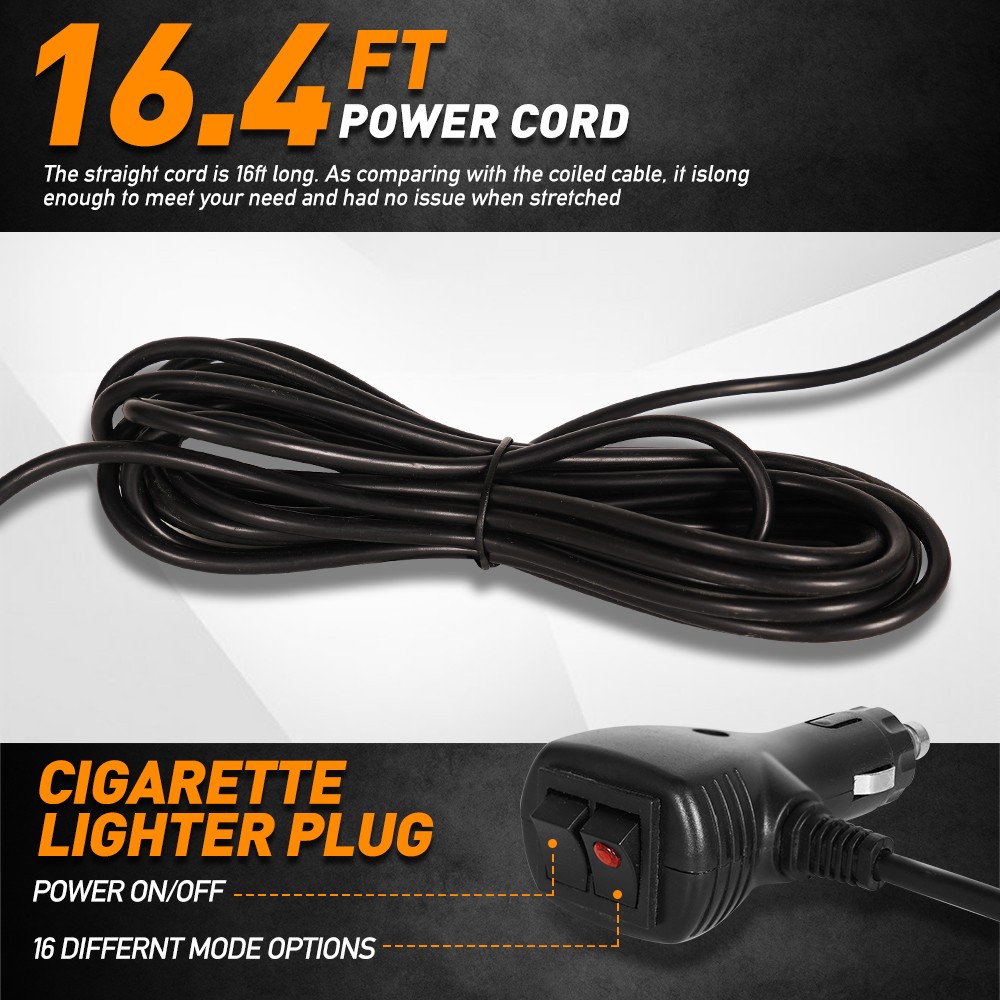 72 LED Rooftop Strobe Beacon Light Truck Safety Emergency Warning Hazard lamp