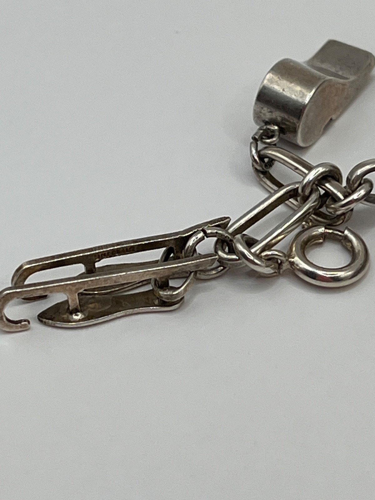 Vintage 7.5” Sterling Silver 925 Charm Bracelet With 19 Charms SW CA Articulated