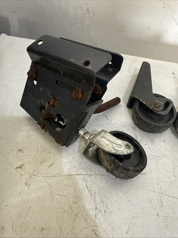 Retractable Step Up Caster Set for Craftsman Table Saws Or Tool Stand E