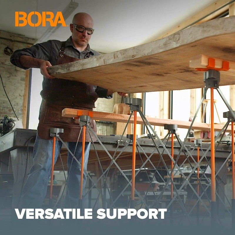Bora Centipede 30in Folding Work Table Set No Assembly 9-Strut Collapsible Table