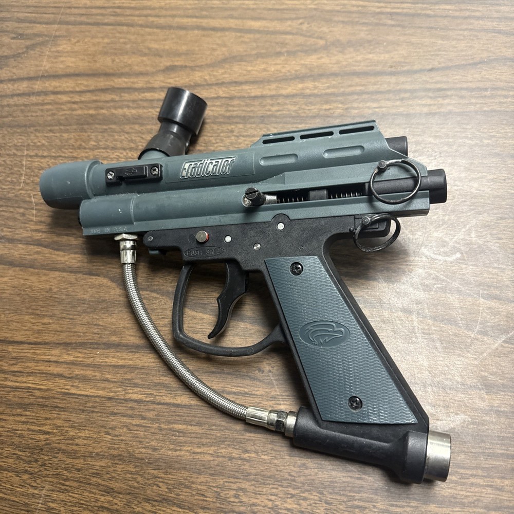 Vintage Brass Eagle Eradicator Mechanical Paintball Gun Untested