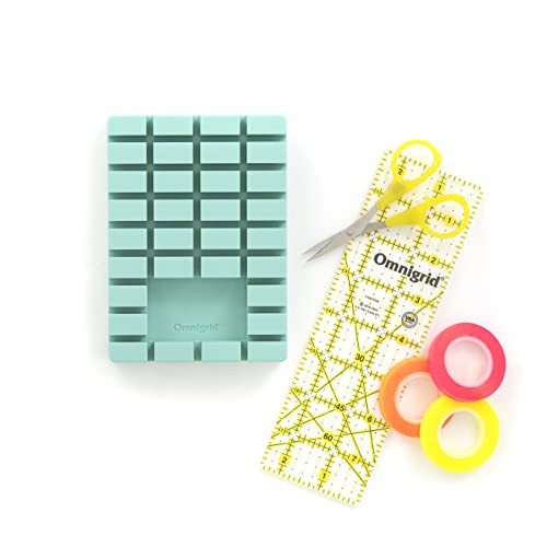 OmniRack Ruler Storage Rack, 4.1" x 5.7" (Mini), Mint Green
