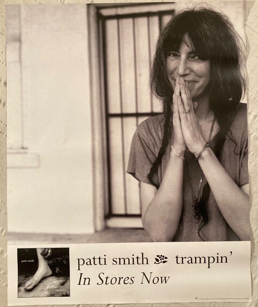 Patti Smith 2004 Two-Sided Promo Tour Poster Trampin