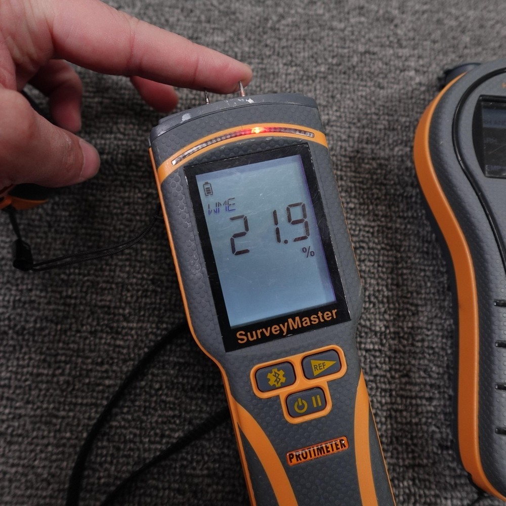 Protimeter SurveyMaster & HygroMaster 2 Orange Moisture Hygrometer Meter Tested