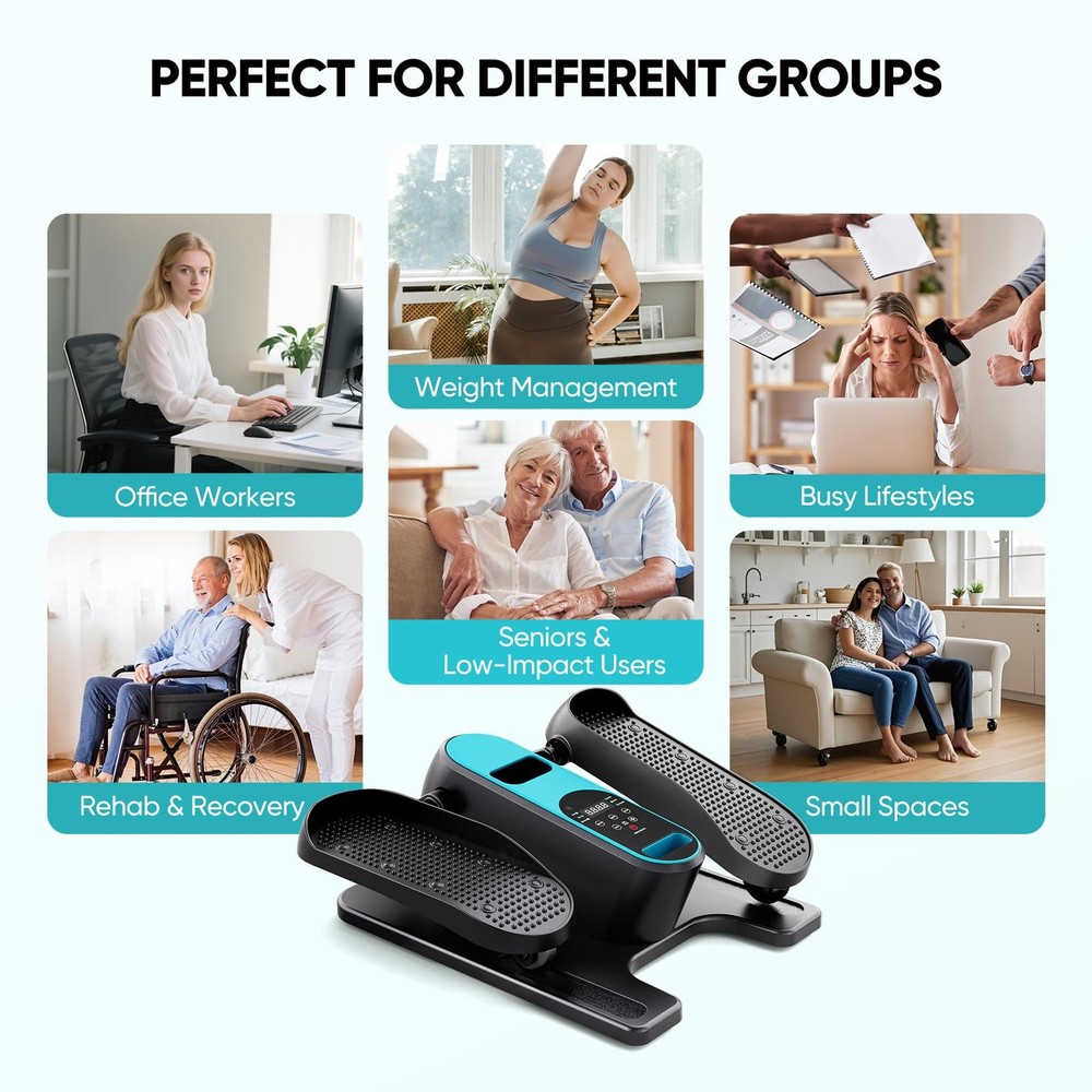 Dripex Under Desk Elliptical Machine Electric Leg Exerciser While Sitting for
