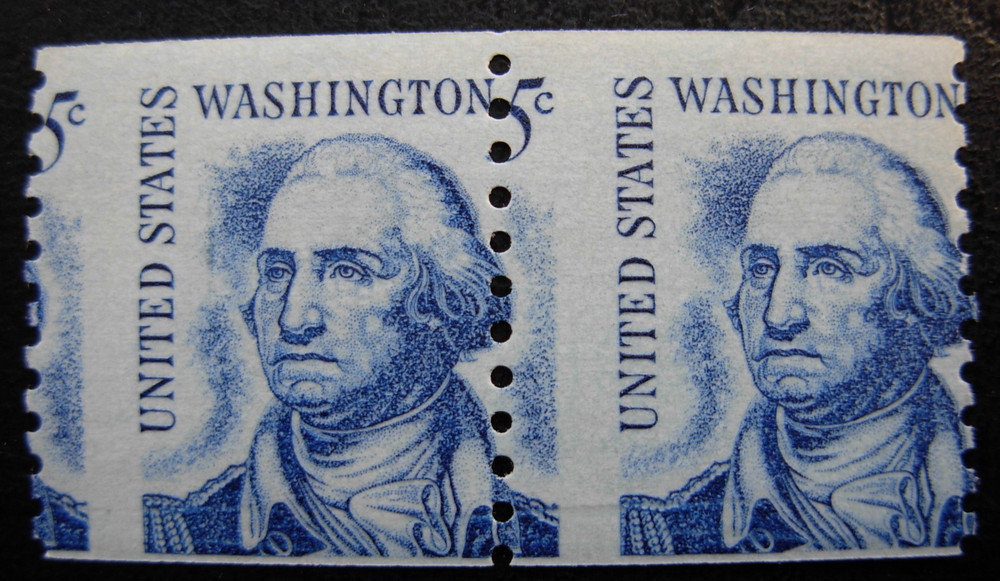 1304 Washington, Coil Misperf Error, Mint  NH #3