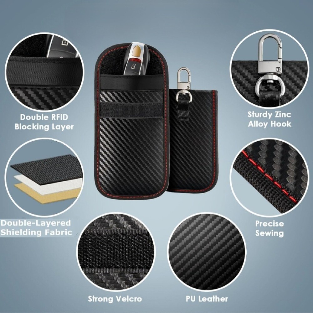 Exclusive Custom Tesla, 2 x PACK Faraday Pouch,