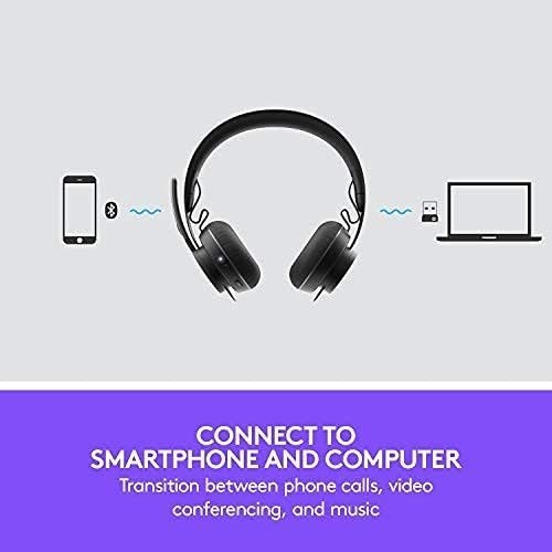 Logitech Zone Wireless Certified for Microsoft Teams Bluetooth Headset, Graphite