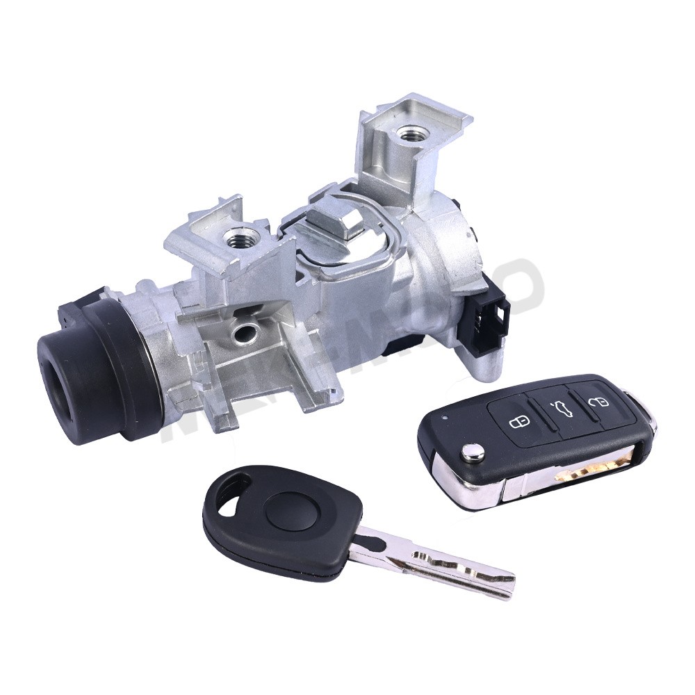 IGNITION SWITCH LOCK ASSEMBLY FOR VW JETTA 06-18 W/REMOTE Control KEY SHELL