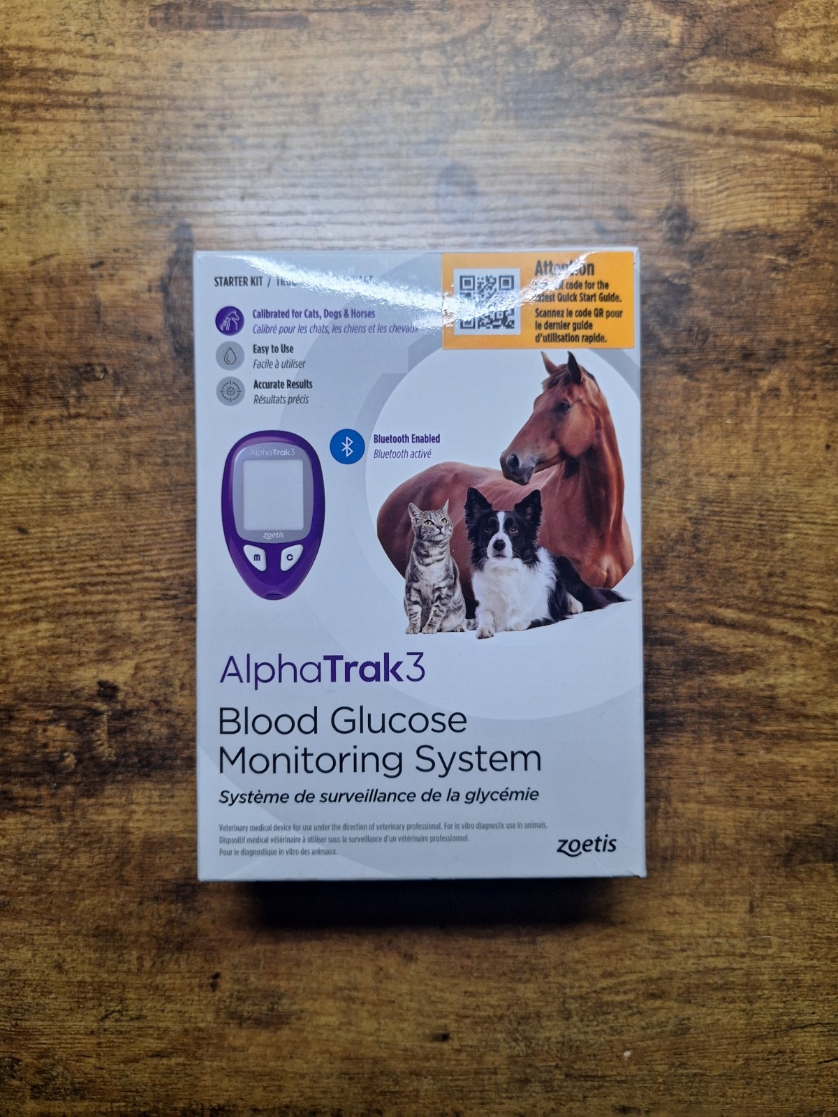 AlphaTrak 3 Pet Blood Glucose Monitor Kit Diabetic Dog Cat Horse (See Details)