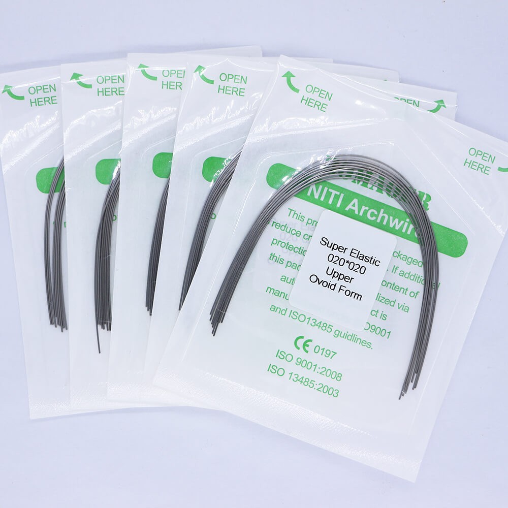 20×Dental Orthodontic Super Elastic Ni-Ti Arch Rectangular Wire Oval 20×20 Upper