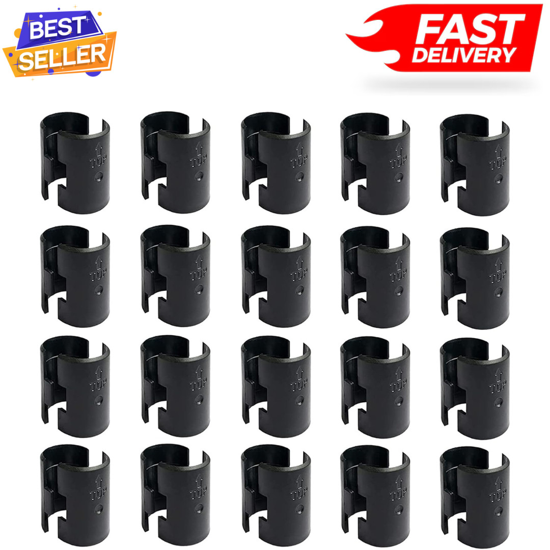 Wire Shelf Clips Shelving Split Sleeves Lock Metal Rack Fits 1" Post 8/40 Pieces