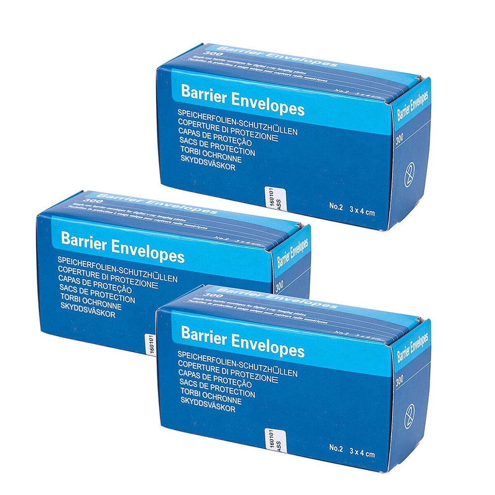 1500PCS Barrier Envelopes For Dental Digital Scan Phosphor Plate Sensor SIZE#2