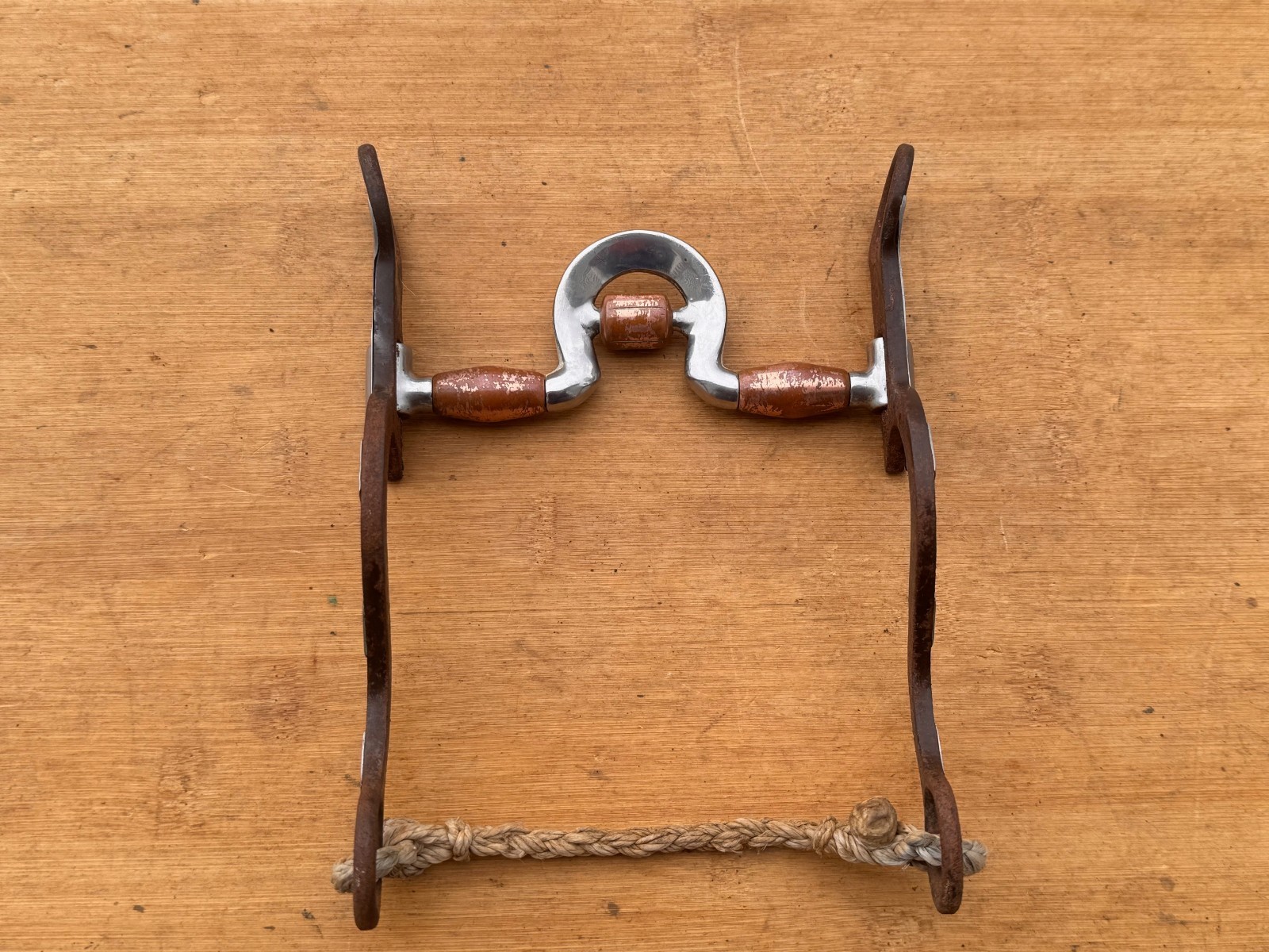 Silver Mounted Spoon Port Western Show Horse Bit w Copper Roller ~ 5"