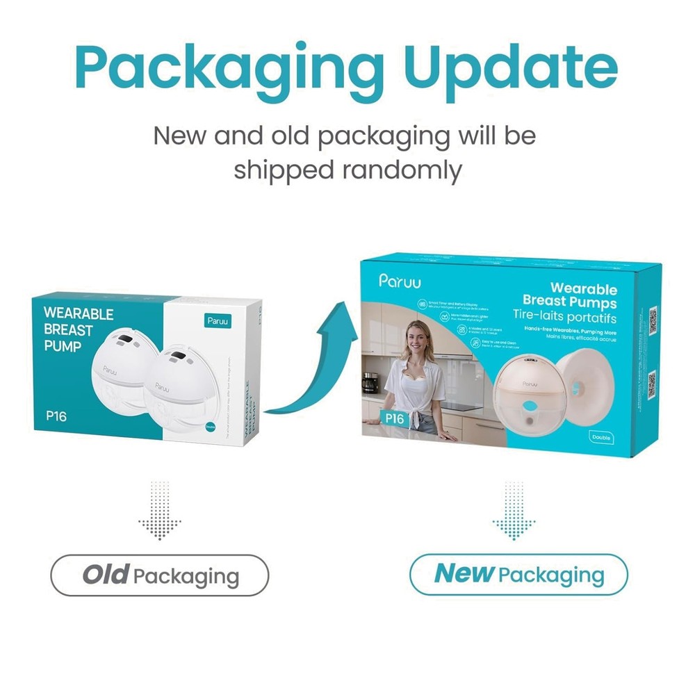 Wireless Breastfeeding Pump, 2 Pack, 19/21/24mm Flanges