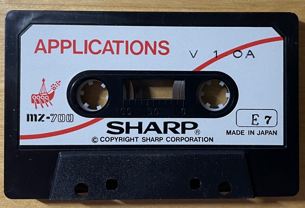 Sharp MZ-700 Genuine BASIC 1Z-013 Tape