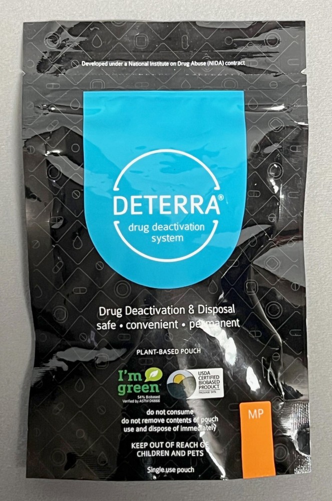 DETERRA Drug Deactivation System & Disposal SAFE CONVENIENT PERMANENT Medium MP