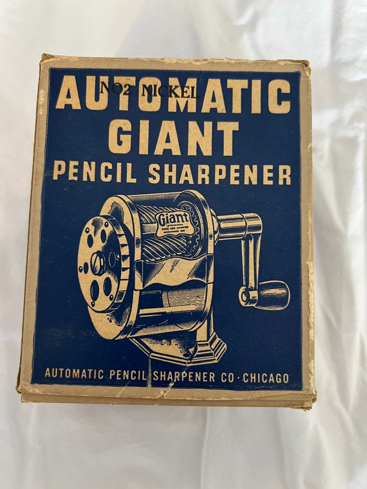 Automatic Giant pencil sharpener new with box Made In USA