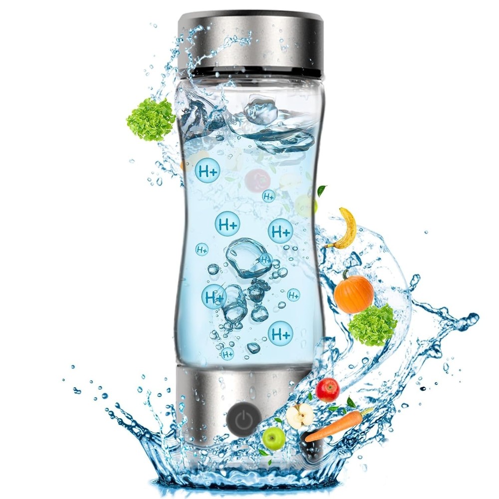 Rechargeable Hydrogen Water Generator - Self-Cleaning Portable Ionizer Bottle