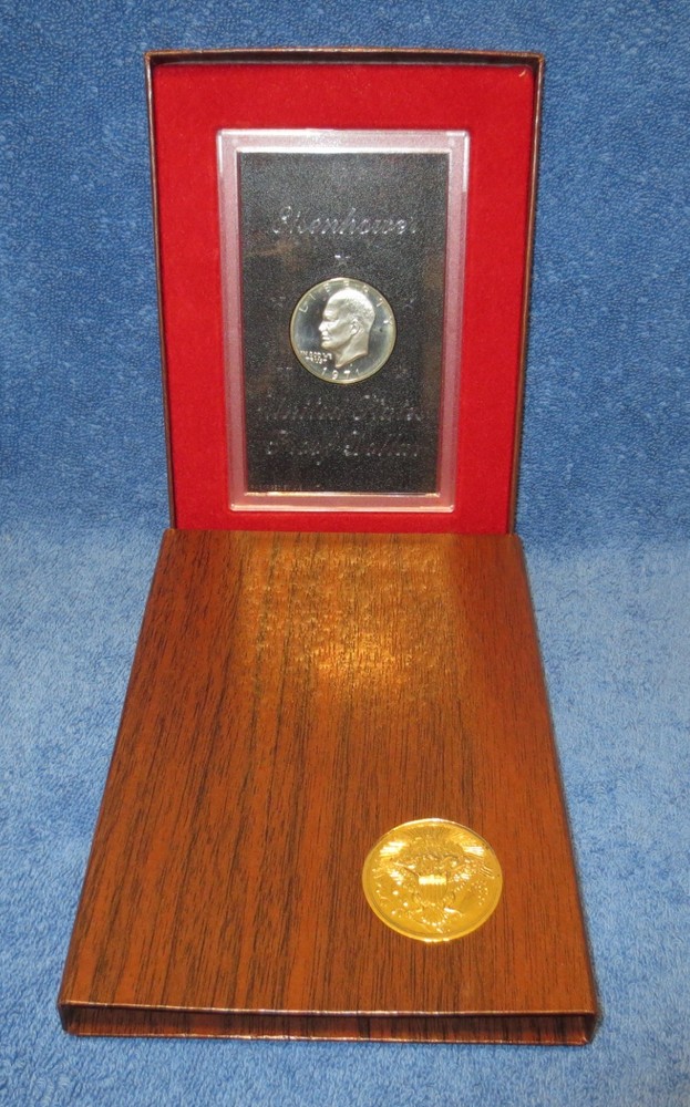 1971-S Brown Ike. Uncirculated Proof 40% silver Eisenhower dollar.