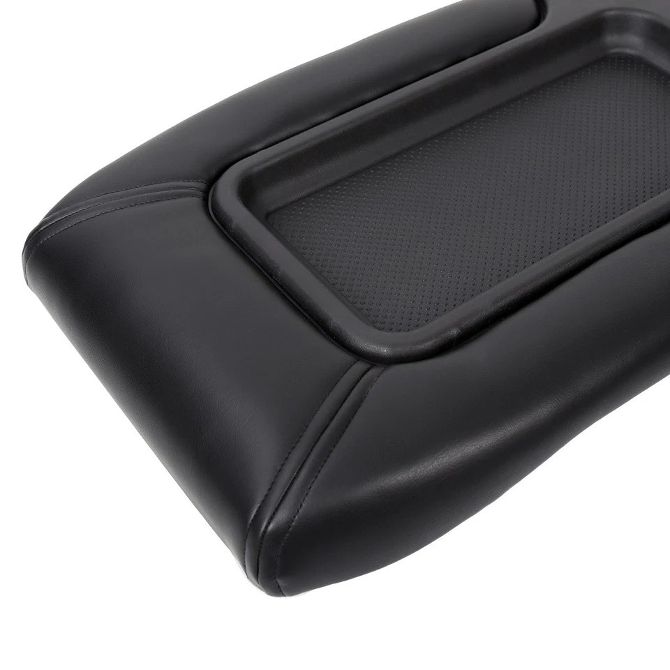 Center Console Lid Kit Arm Rest for 99-07 Chevy Silverado GMC Sierra Black 1999
