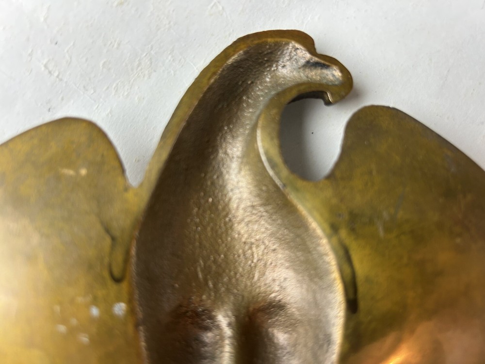 Antique Perched Eagle 13 Stars Solid Bronze Bookend