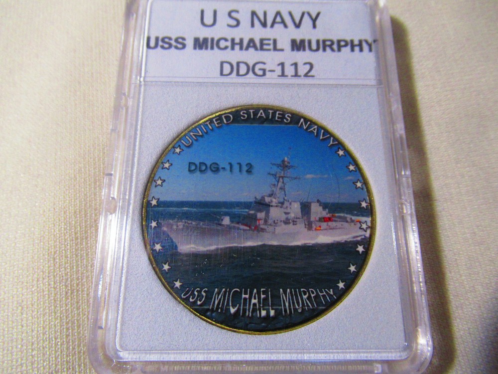 US NAVY - USS MICHAEL MURPHY (DDG-112) Challenge Coin
