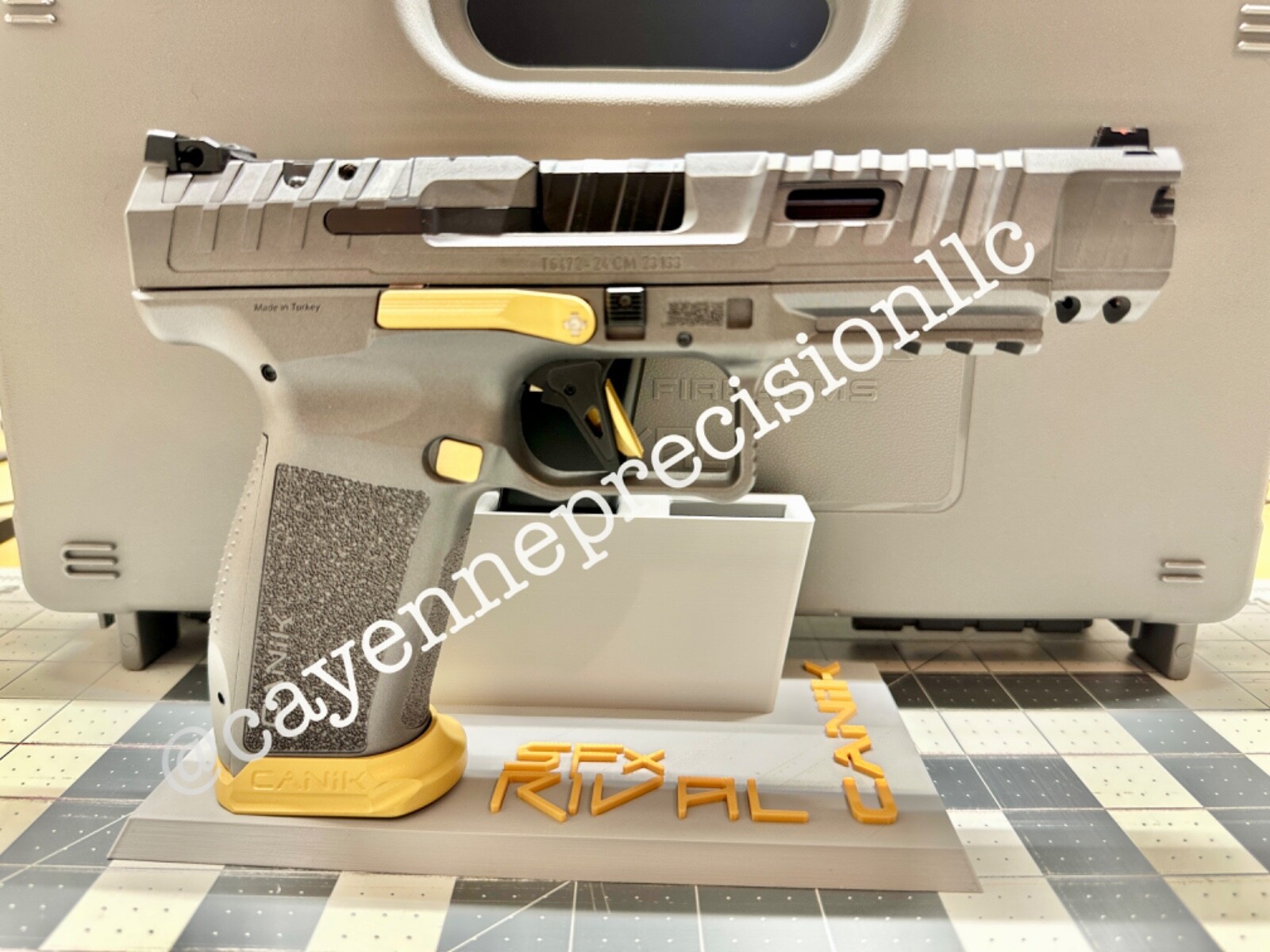 CP Pistol and Mag Stand for Canik Rival SFX-Personal or Store Display