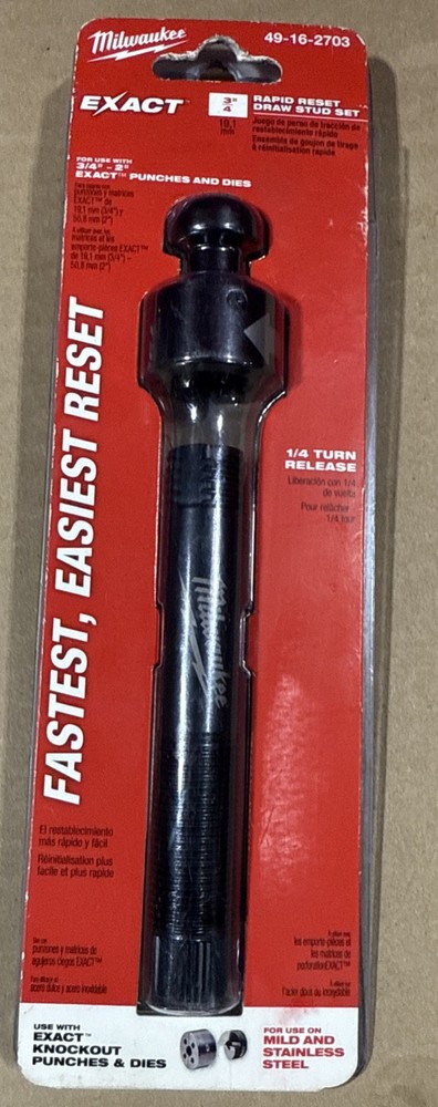 Milwaukee EXACT 3/4” Rapid Reset Draw Stud & Ball Pull 49-16-2703 NEW