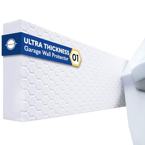 WP01 Garage Wall Protector Car Door Protector, Tool-Free, Designed 4 Pack White