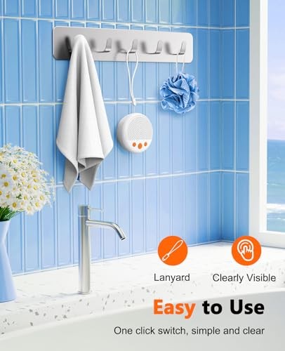 Shower Speaker, Bluetooth Waterproof Speaker Wireless, Portable Speakers White