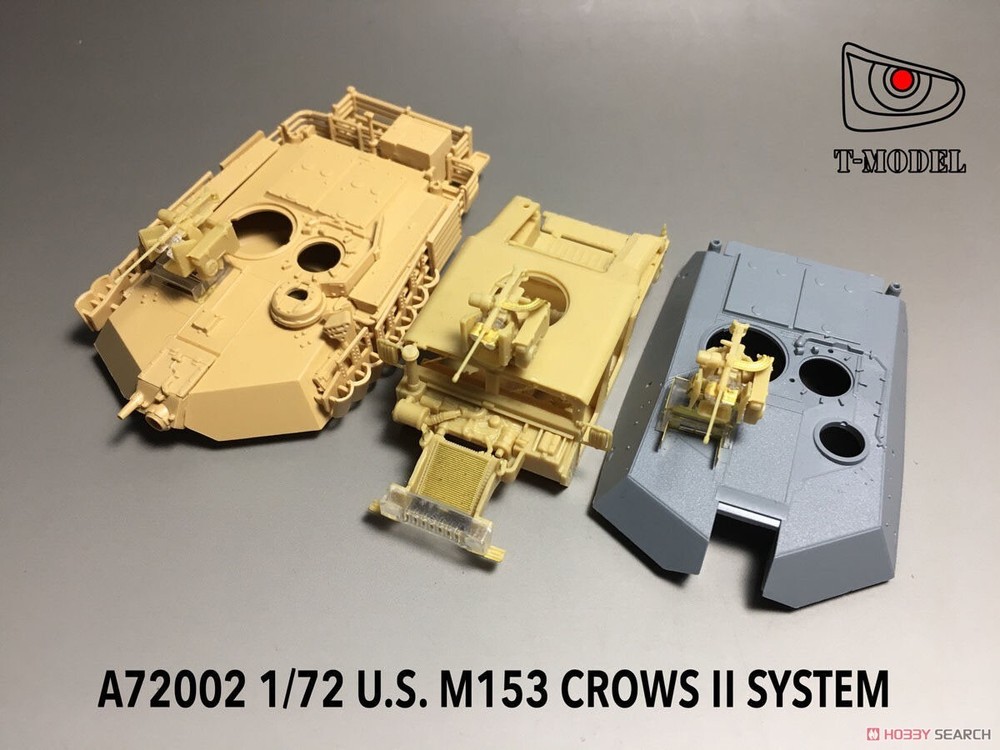 T-MODEL A72002 1/72 U.S. MILITARY M153 CROWSII SYSTEM INJECTION + ETCHING