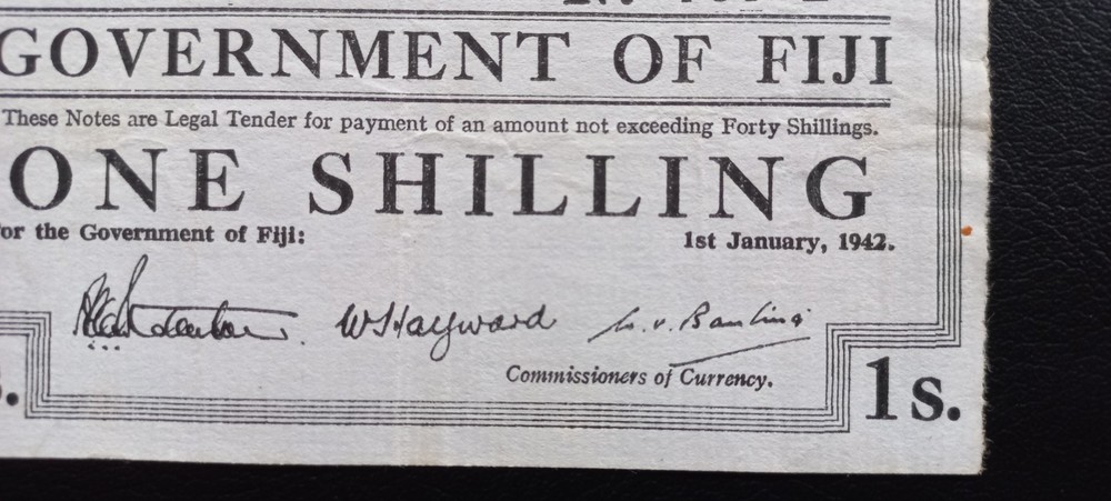 Fiji 1 Shilling, 1942, (P-48a)